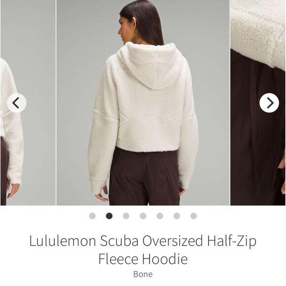 Lululemon Scuba Oversized Half-Zip Fleece Hoodie Size XS/S - Picture 2 of 9